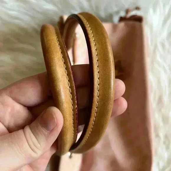 Vintage Dooney & Bourke Signature Monogram Tote Bag Pink Canvas Leather Handles - Picture 7 of 16